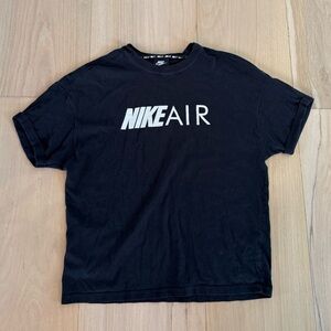 Nike Air Black And White Short Sleeve Tee Shirt Size Small